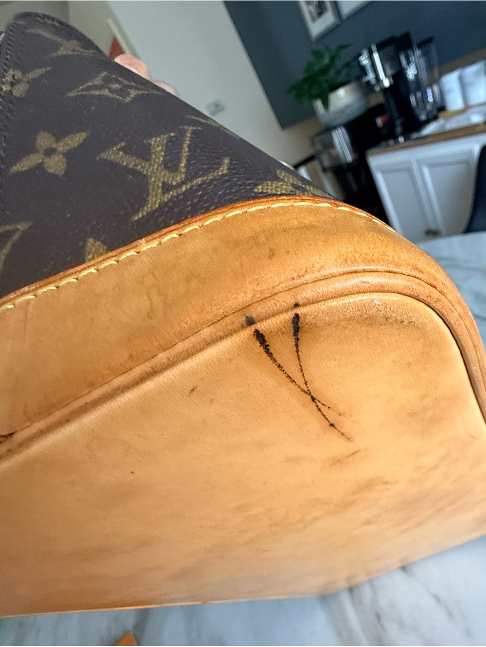 Louis Vuitton Monogram Alma Satchel in Brown and Tan - Picture 12 of 17